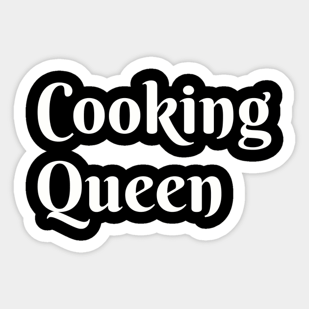 Cooking Queen Sticker by PrintWaveStudio